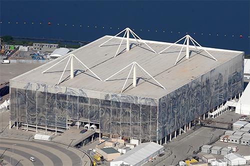  As estruturas do Estádio Olímpico de Esportes Aquáticos serão temporários / Foto: Matthew Stockman/Getty Images